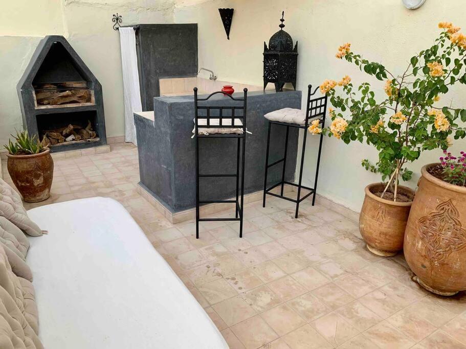Riad Darna 4 Chambres Avec Piscine Et Petit Dejeuner Marrakesch Exterior foto
